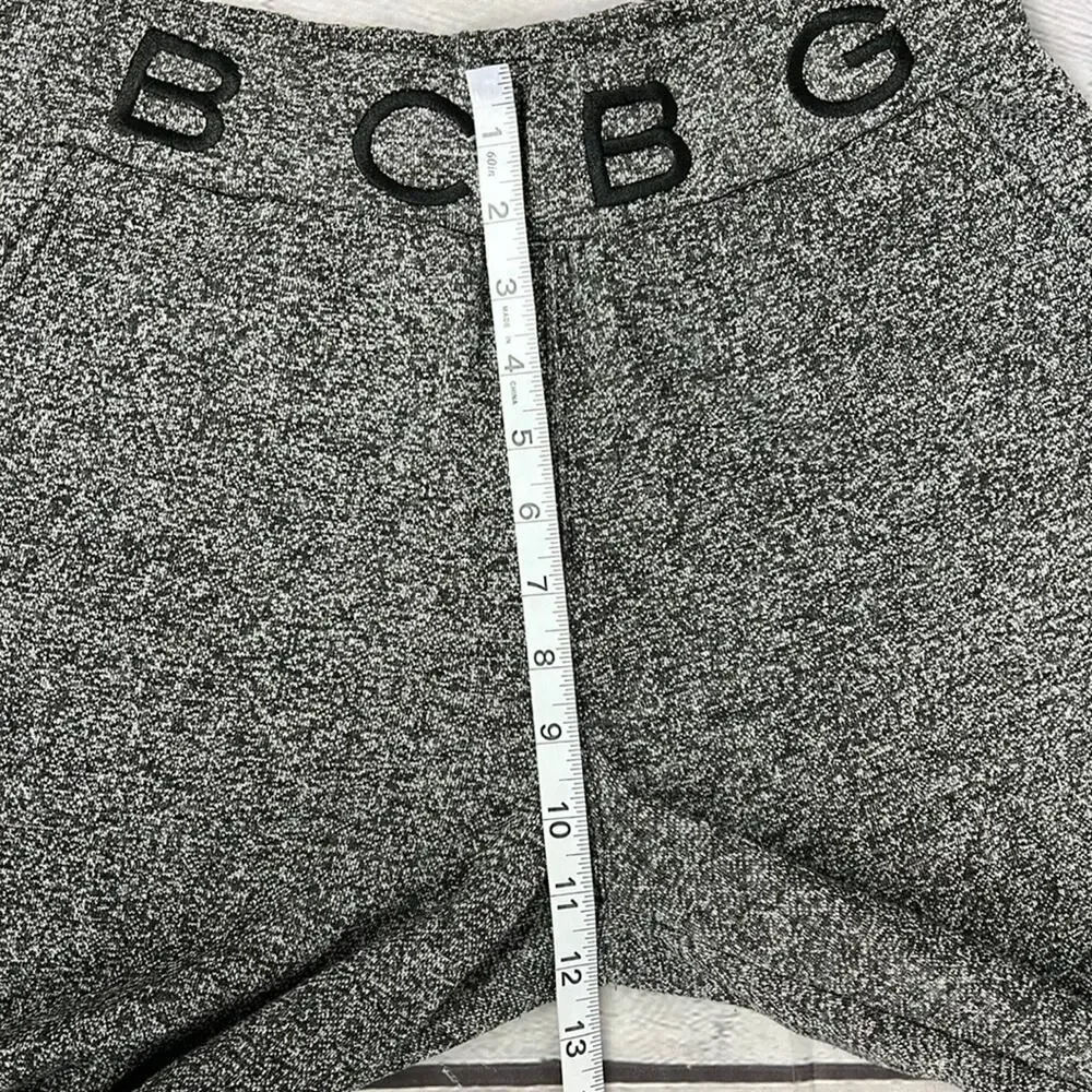 BCBGMAXAZRIA Joggers Heather Gray Branded Waist Size M Athleisure Loungewear
